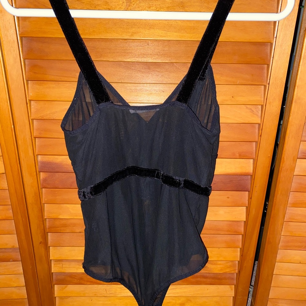 Mesh black body suit